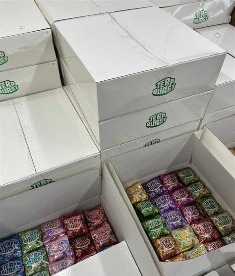 A photo demonstrating a wholesale amount of Terp Burst Gummies